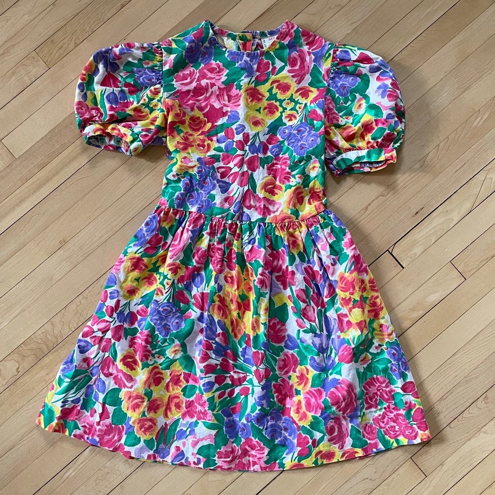 Vintage My Very Own floral girls dress